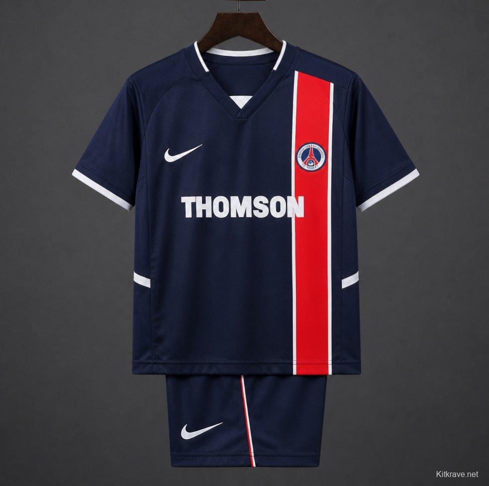Retro Kids 02/03 PSG/Paris Saint-Germain Home Jersey