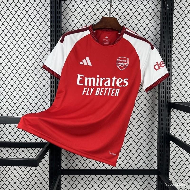 26/27 Arsenal Home Jersey Champions Cup Printing