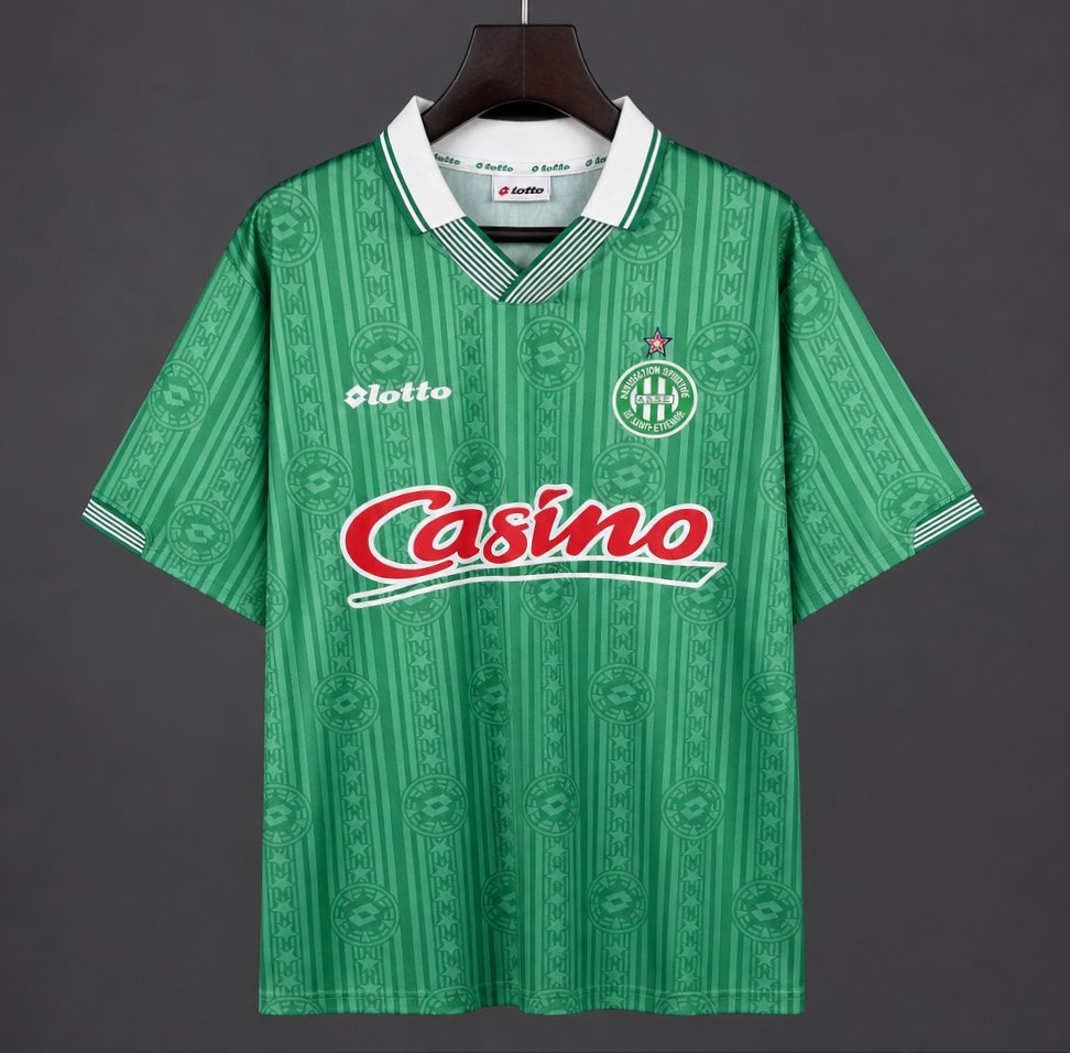 Retro 97-98 Saint-Etienne/ASSE Home Jersey