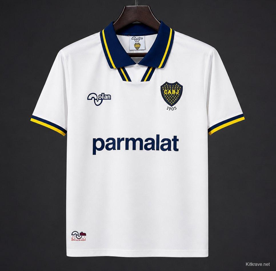 Retro 92/93 Boca Juniors Away White Jersey