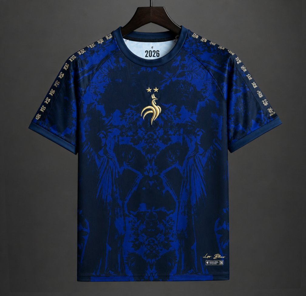 2026 France 'Les Bleus' Heritage Football Navy Jersey