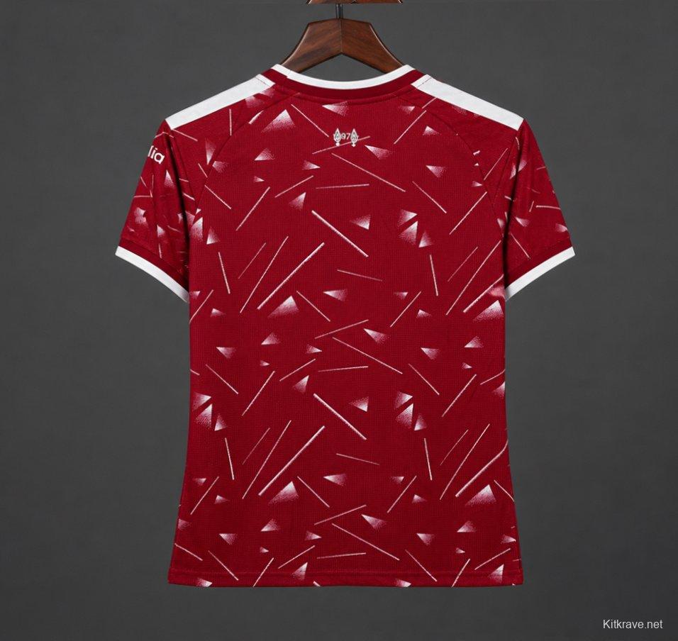 26/27 Womens Liverpool Red with Triangle Pattern Home Jersey