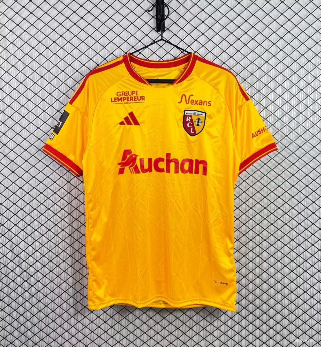 26/27 RC Lens Home Yellow Red Jersey