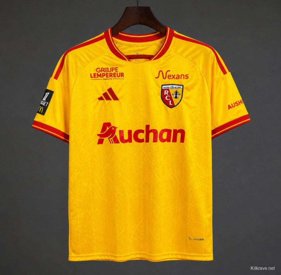26/27 RC Lens Home Yellow Red Jersey