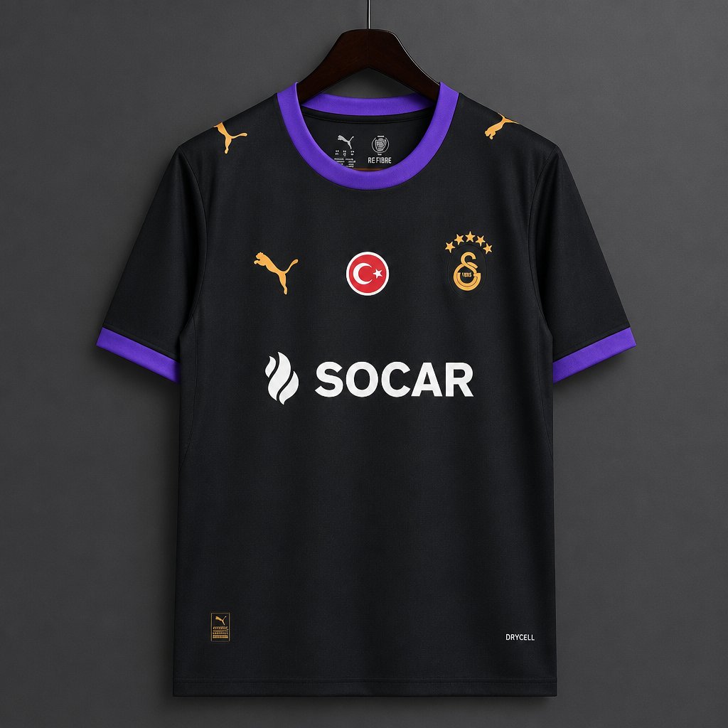 26/27 Galatasaray Third Black Jersey