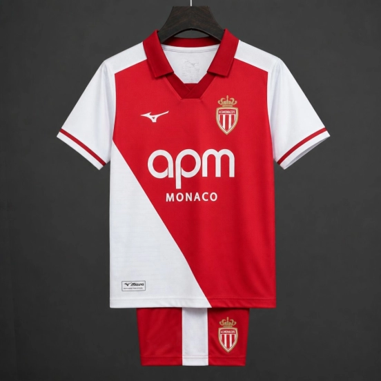 26/27 Kids AS Monaco Home Jersey