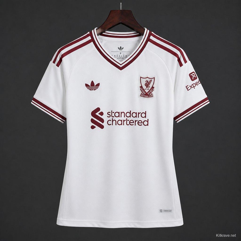 26/27 Women Liverpool  Away White Jersey