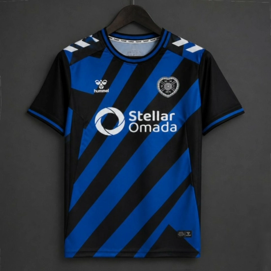 26/27 Heart of Midlothian FC Third Blue&Black Stripe Jersey