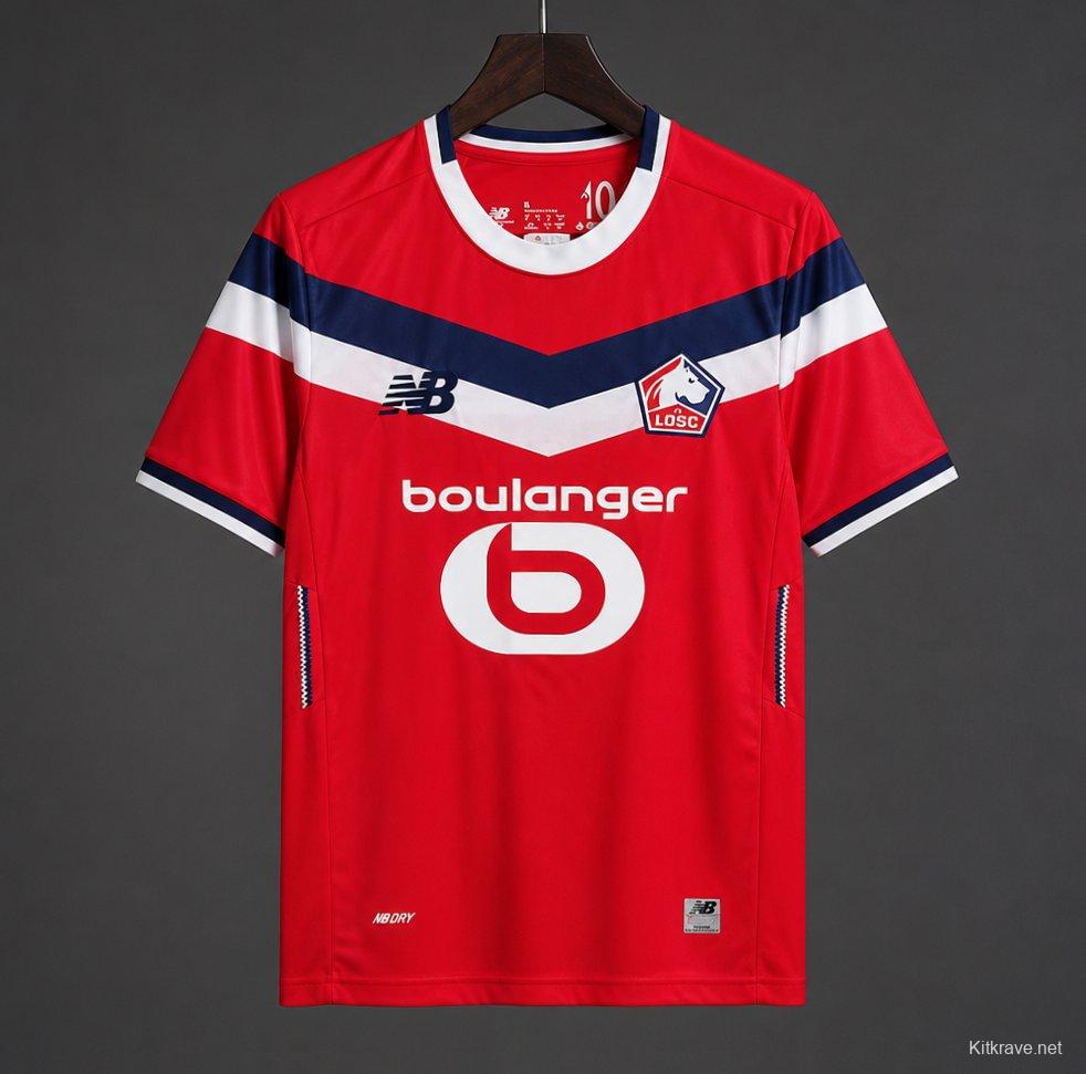 26/27 Lille OSC Home Red Jersey