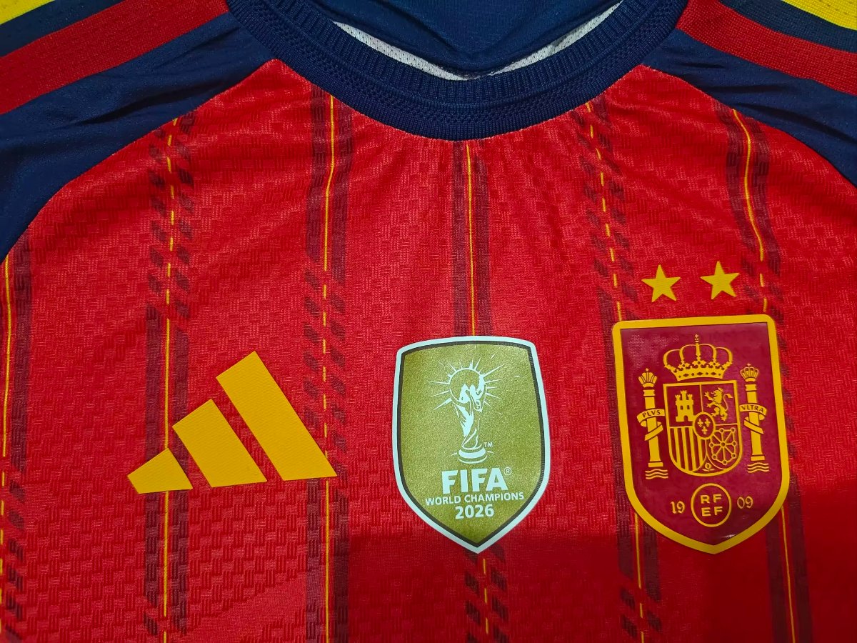 2 Star Player Version 2026 Spain Home Jersey With Champion Patch