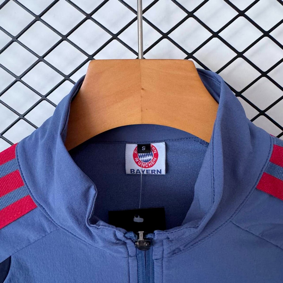 26/27 Bayern Munich Steel Blue & Red Training Tracksuit