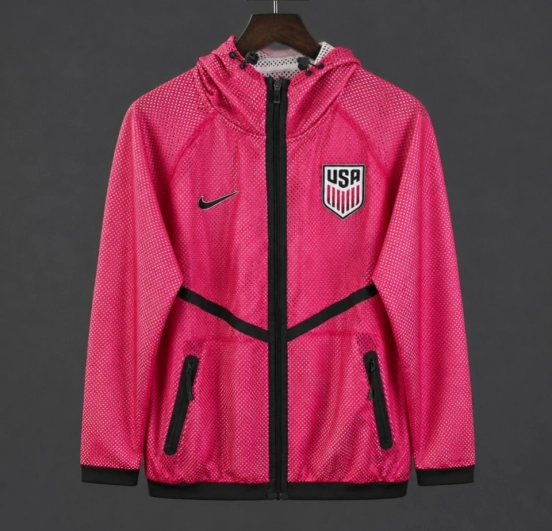 2026 USA Lightweight Breathable Mesh Windbreaker Pink Jacket