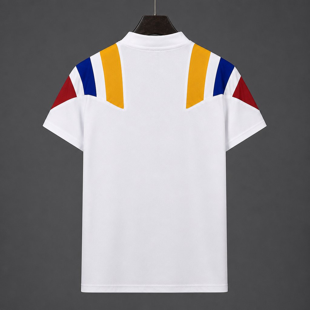 2026 Colombia White EQT Tricolor Casual Retro T-Shirt