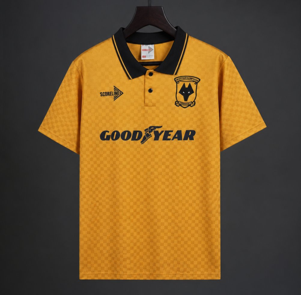 Retro 90/91 Wolverhampton Wanderers Home Jersey