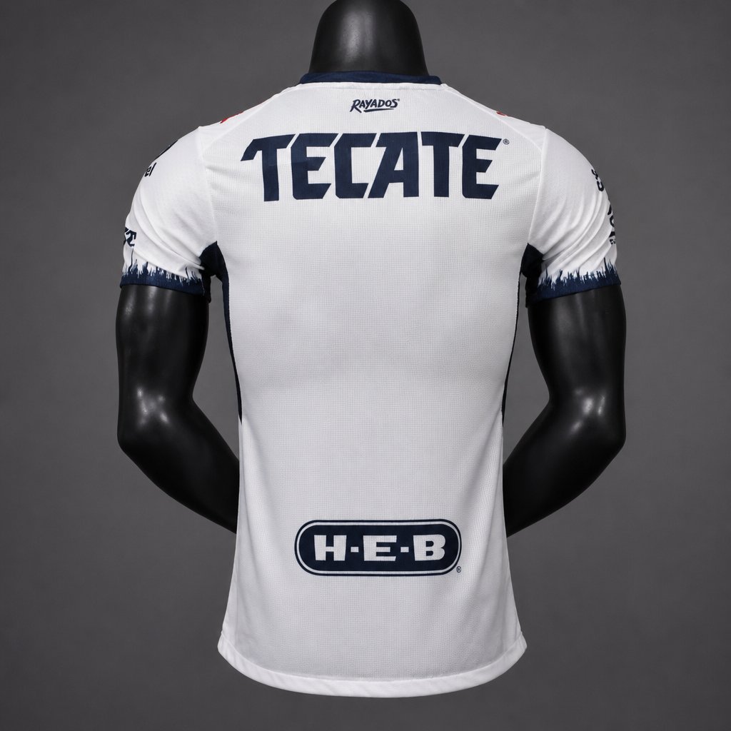 Player Version 26/27 Monterrey Away White Navy Jersey