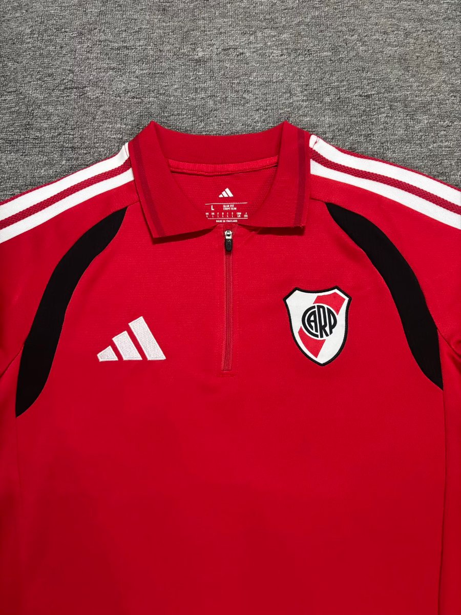 26/27 River Plate Training Red Polo Jersey