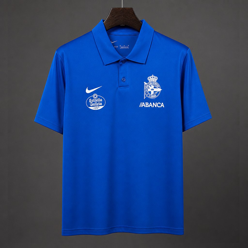 26/27 RC Deportivo de La Coruña Royal Blue Polo Training Shirt