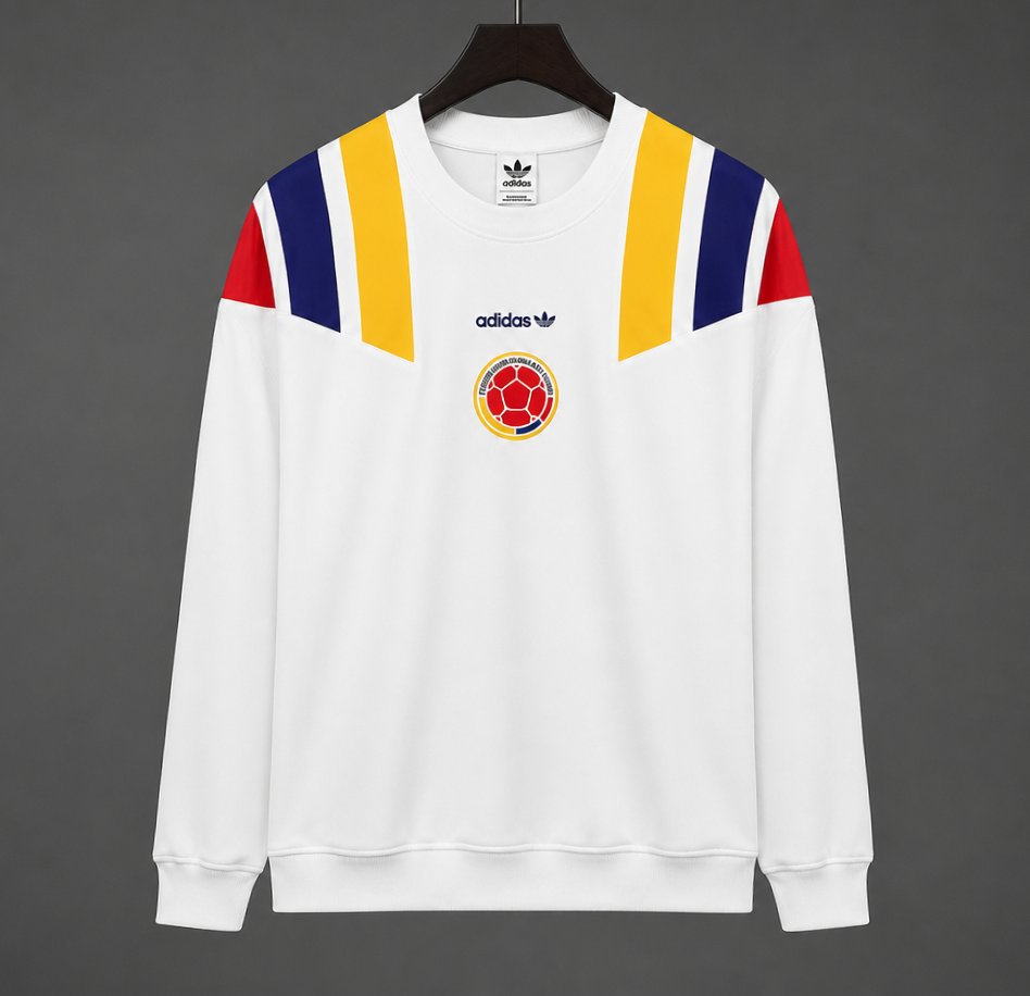 2026 Colombia EQT White Long Sleeve Sweatshirt