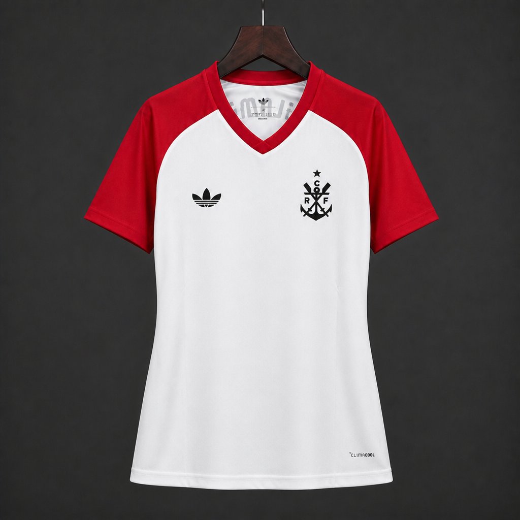2026 Women Flamengo Pre-Match White Jersey