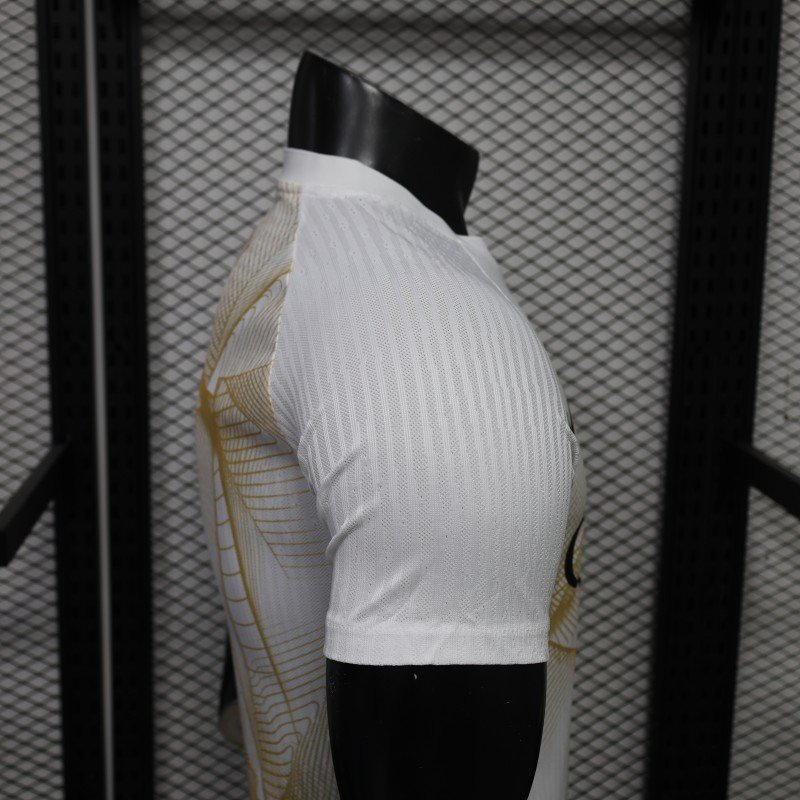 Player Version 26/27 PSG/Paris Saint-Germain Pre-Match White/Gold Jersey