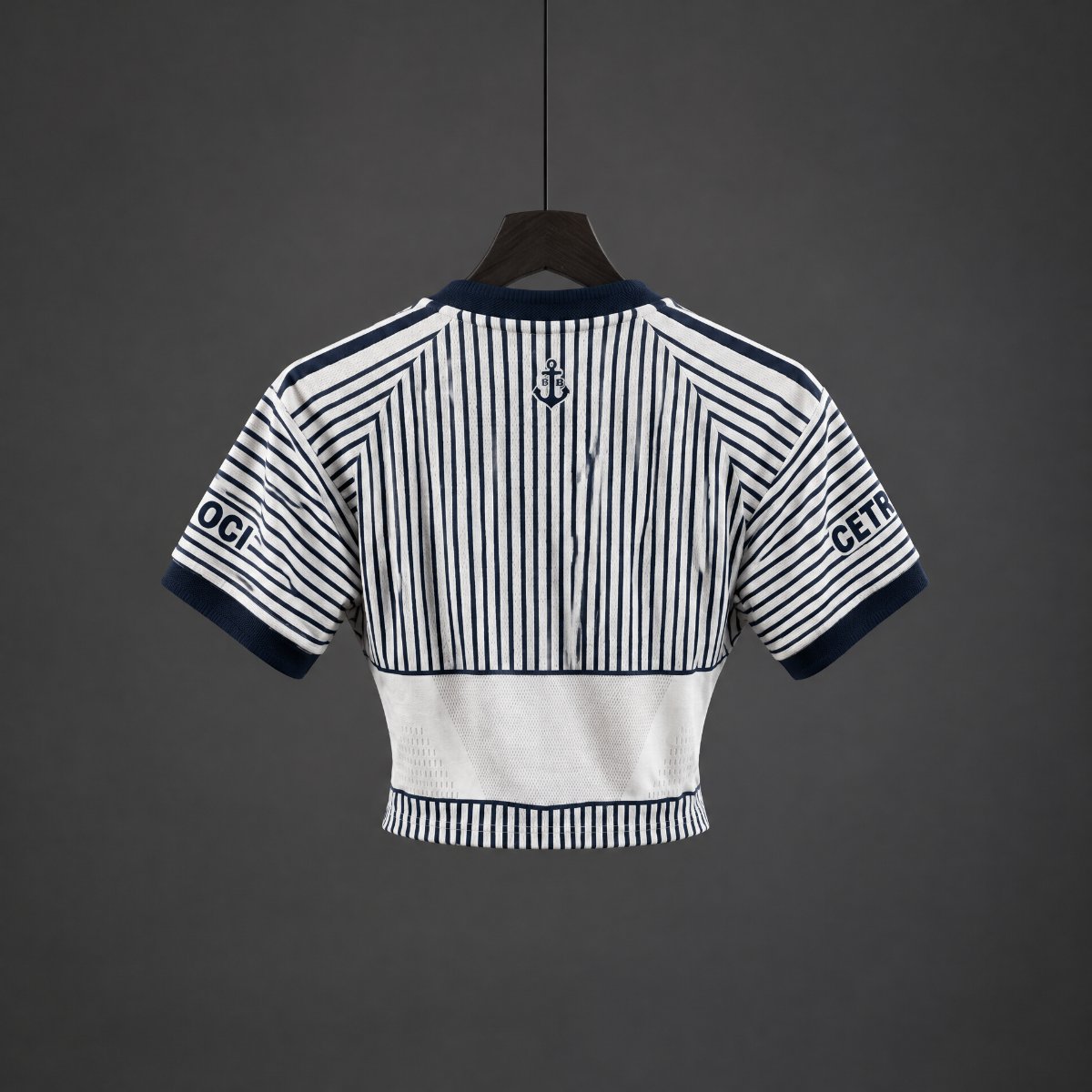 2027 Boca Juniors Away Stripes Women Crop Jersey