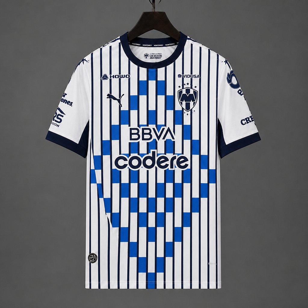 26/27 Rayados Monterrey Third White Blue Jersey