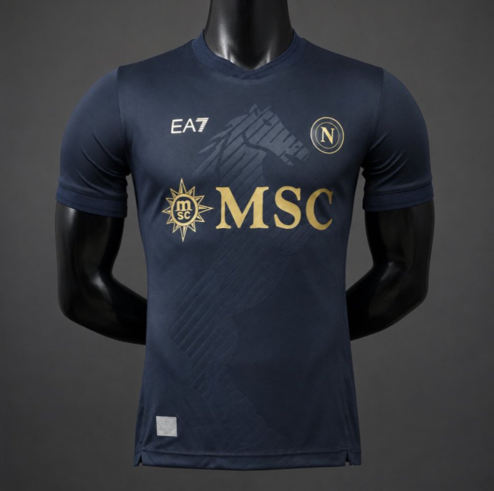 Player Version 26/27 Napoli Champions League Third Black Jersey
