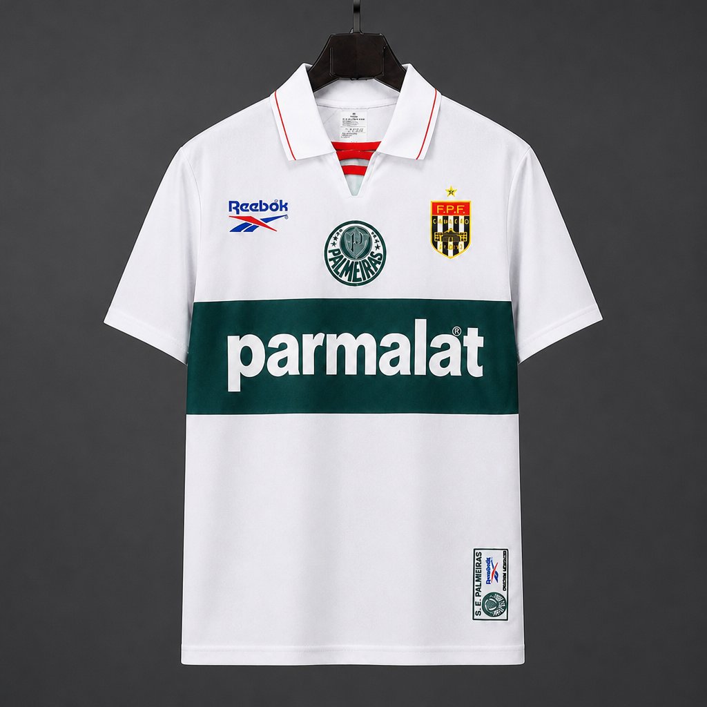 Retro 1997 Palmeiras White Jersey