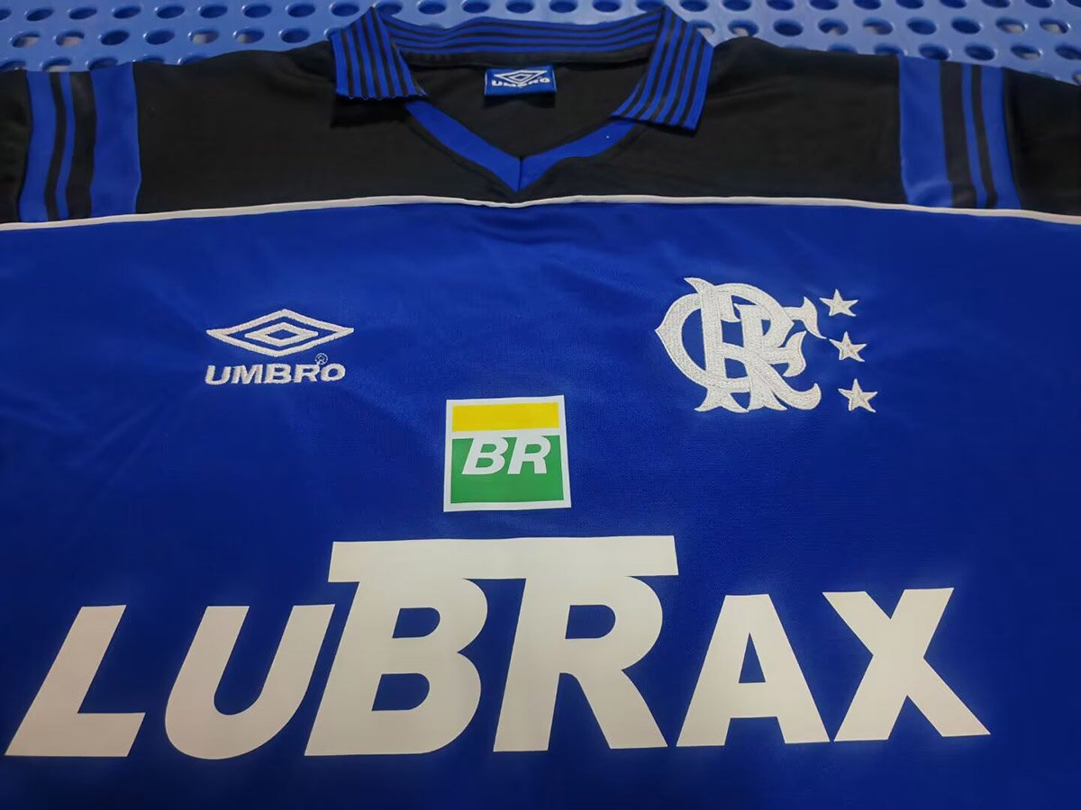 Retro 1999 Flamengo Goalkeeper Home Blue Jersey